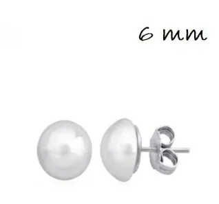 [9112530] Pendientes Perla 6mm