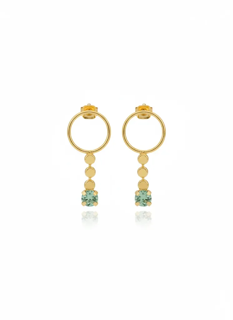 Pendientes Cristal Verde