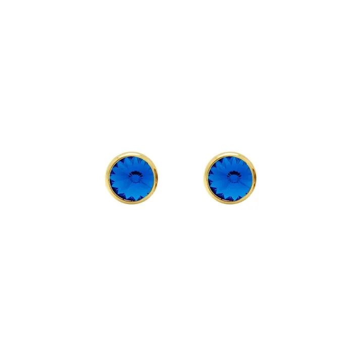 [A3331-08DT] Pendientes Basic 7mm Sapphire