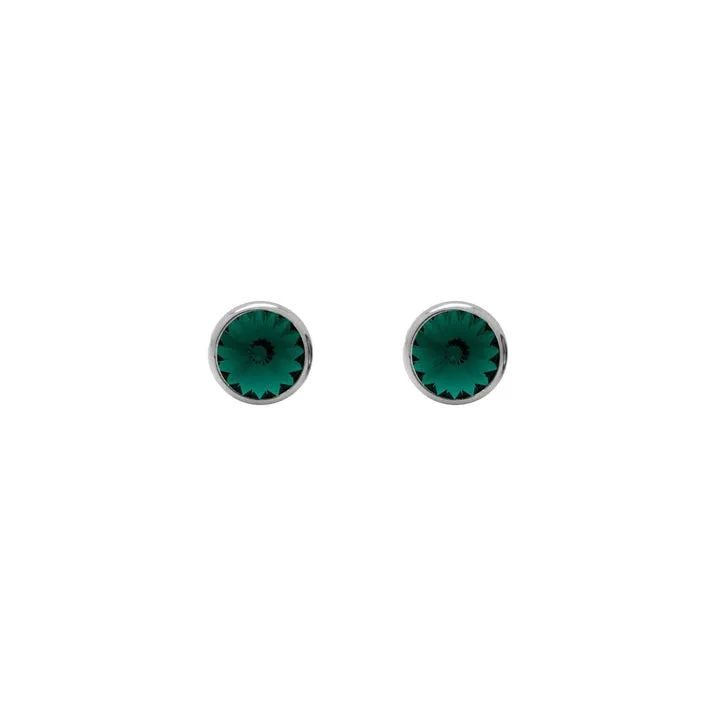 Pendientes Basic 7mm Emerald