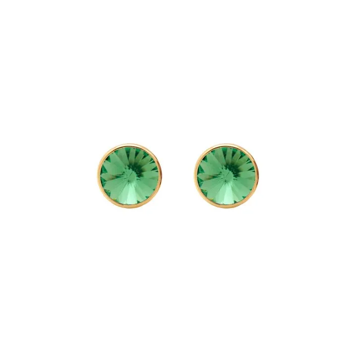 [A2791-14DT] Pendientes Basic 9mm Peridot