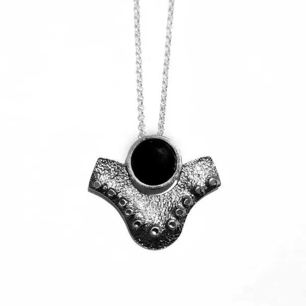 [T025203] Colgante Azabache reticulado