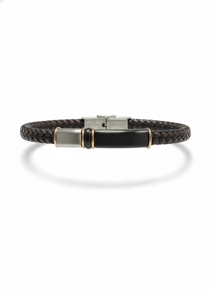 [M2PPLMA] Pulsera Micro cuero marrón