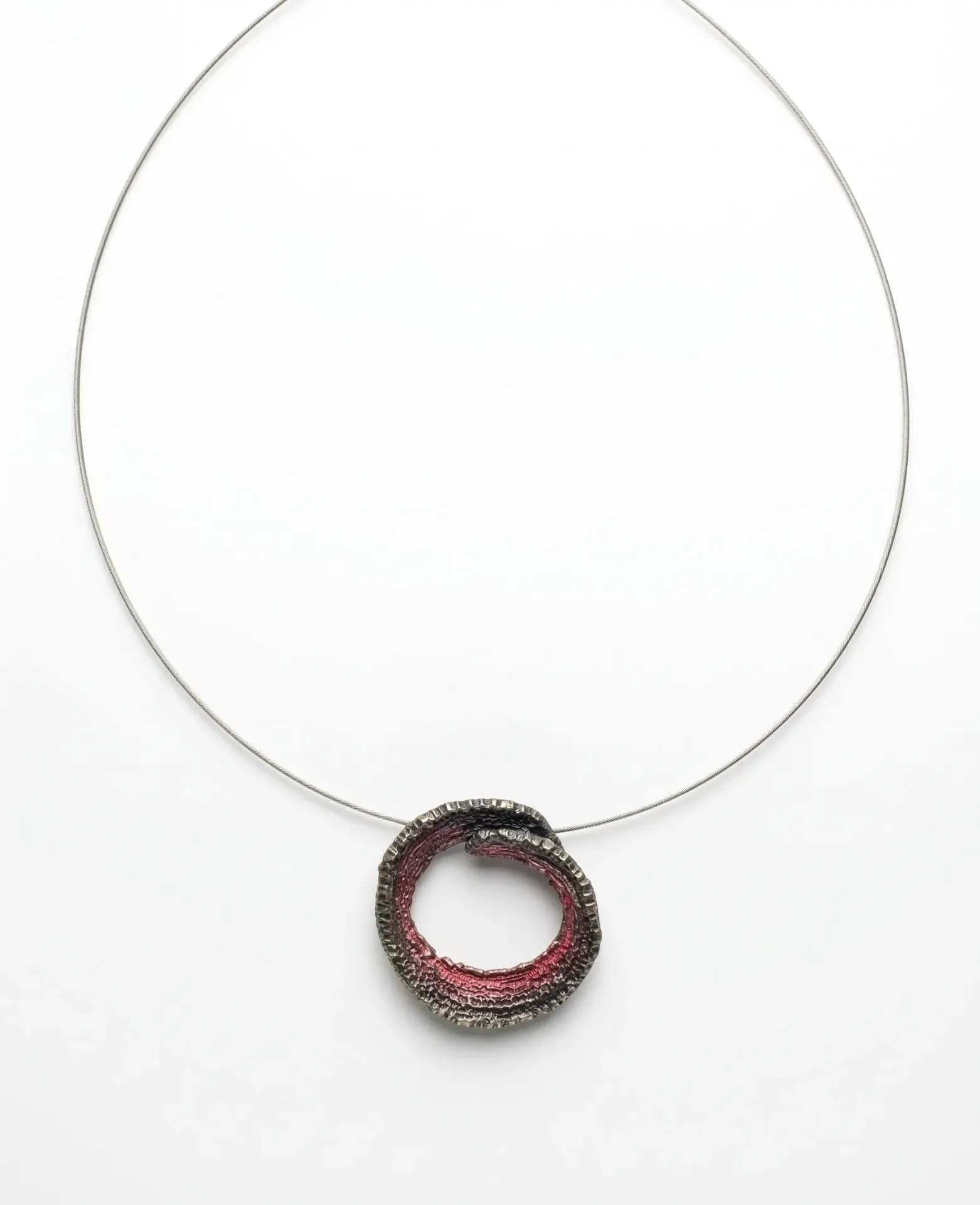 [00100008] Colgante Circulo rojo