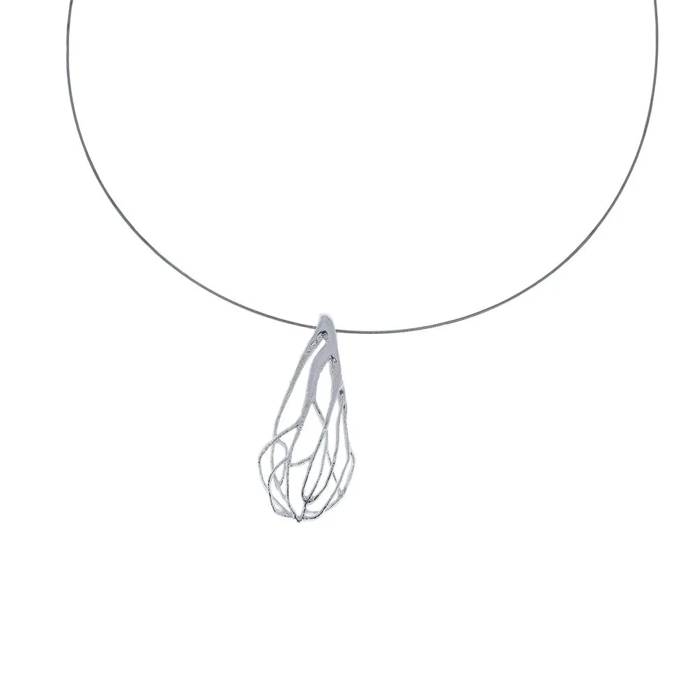 Colgante Ficus plateado