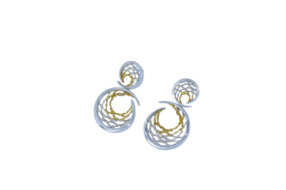 [0112343P2-DI] Pendientes Seed bicolor