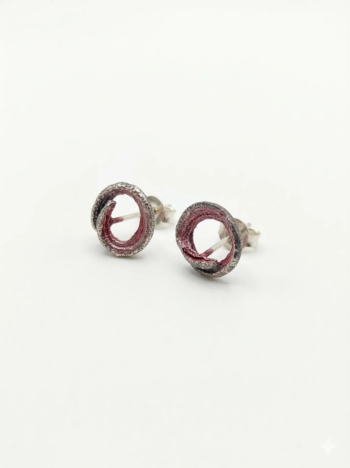 [00100009] Pendientes Peca burdeos