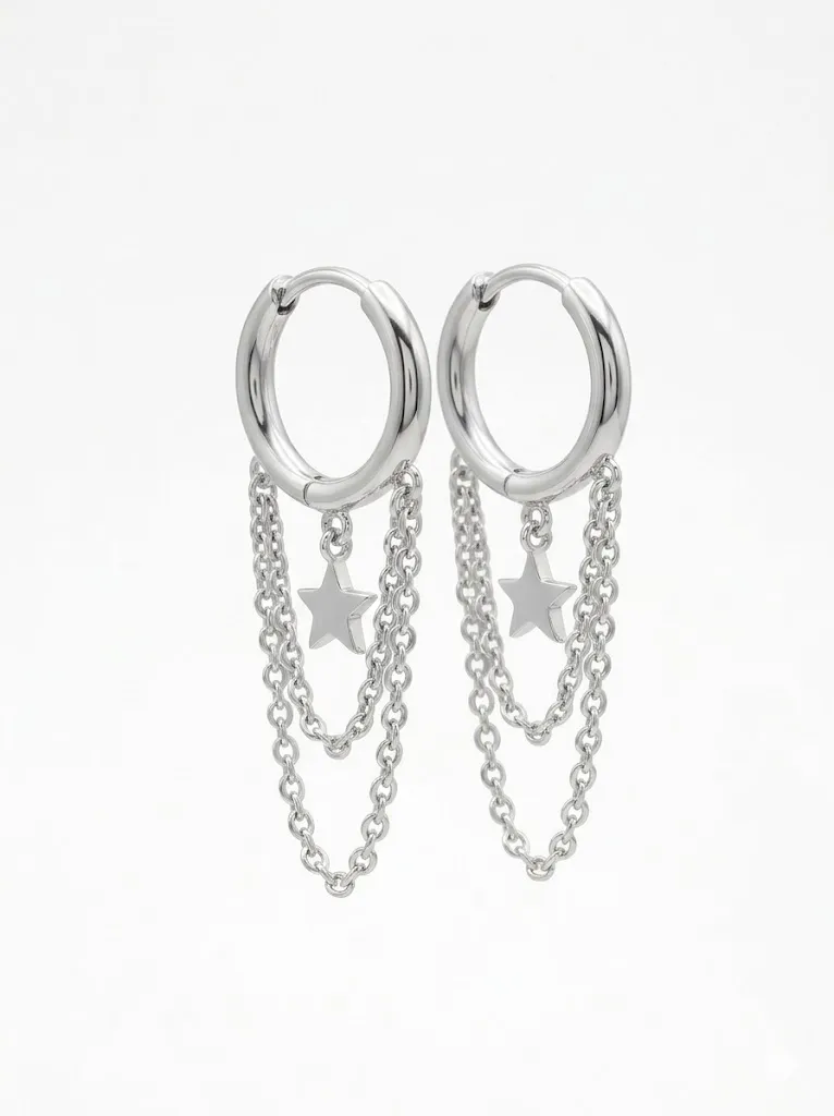 Aros cadenitas Estrella