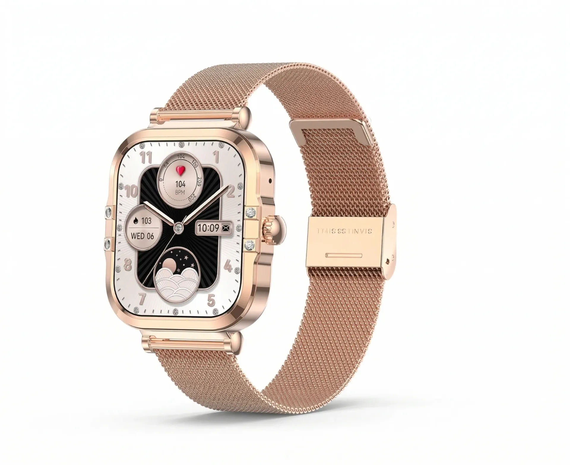 [DFT82DM] DialFit 82 rose gold milanesa