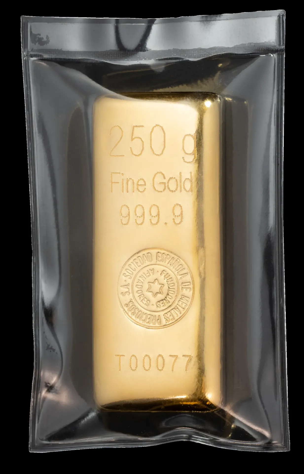 Lingote oro 250 gr