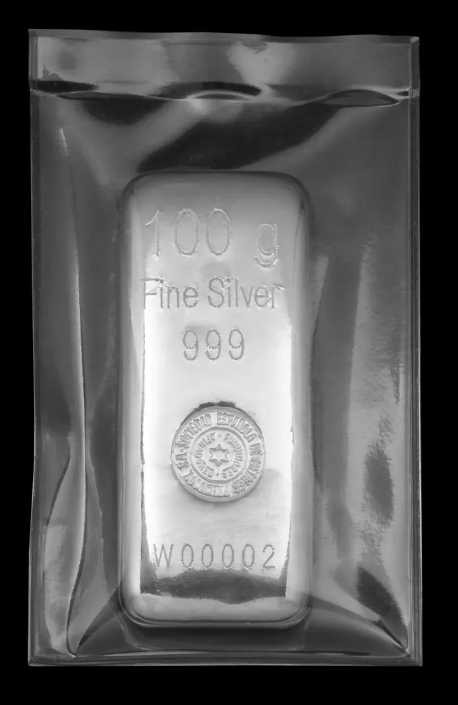 Lingote plata 100 gr