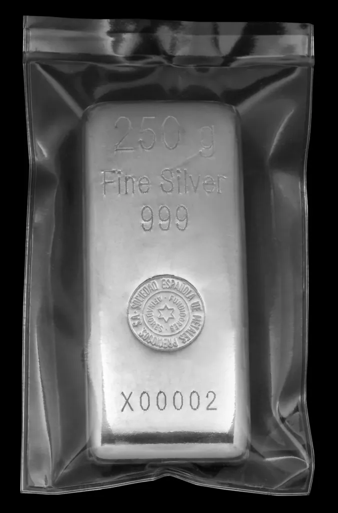 Lingote plata 250 gr