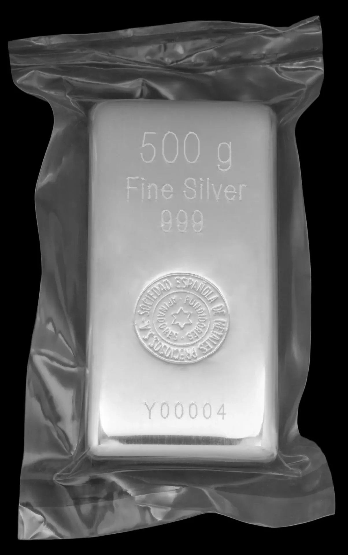 Lingote plata 500 gr