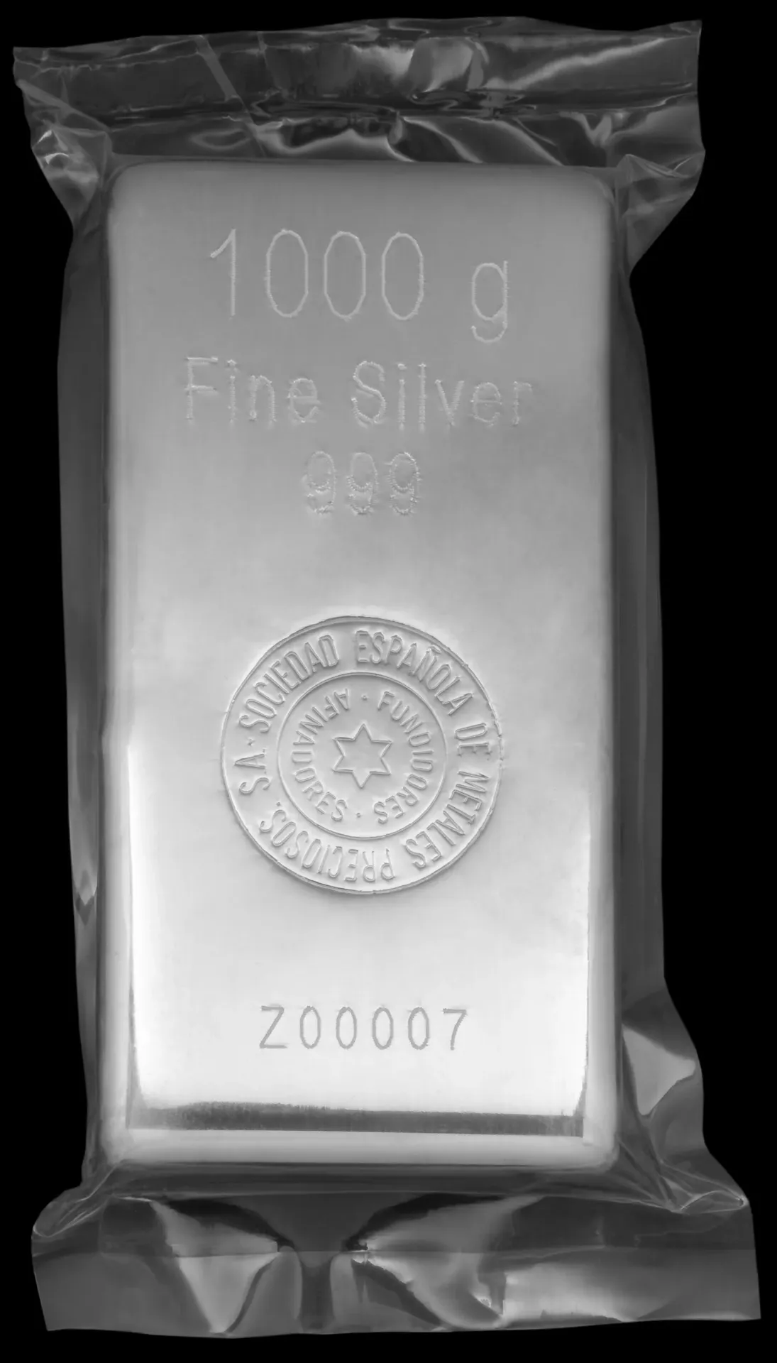 Lingote plata 1000 gr