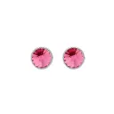 Pendientes Rose Rodio 9mm