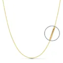 Cadena Barbada Oro 18K 60cm