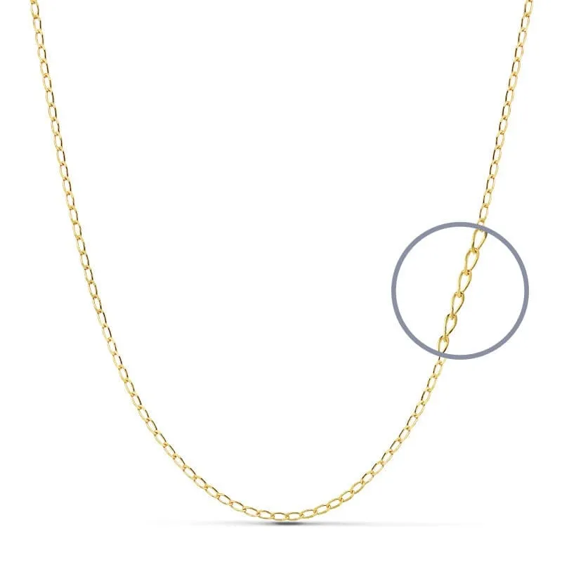 Cadena Bilbao Oro 18K 45cm