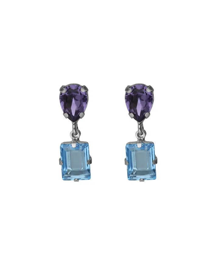 Pendientes Borea Azul