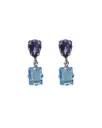 Pendientes Borea Azul