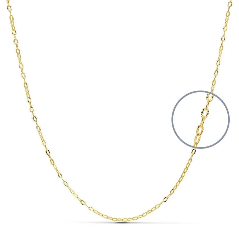Cadena Forzada Oro 18K 50cm
