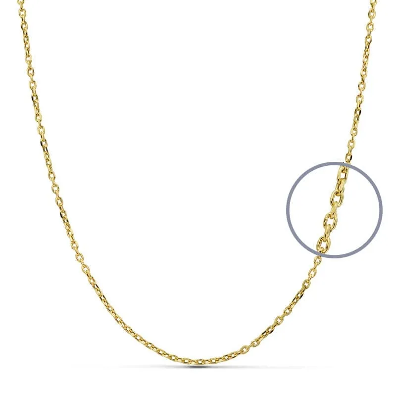 Cadena Forzada Oro 18K 60cm