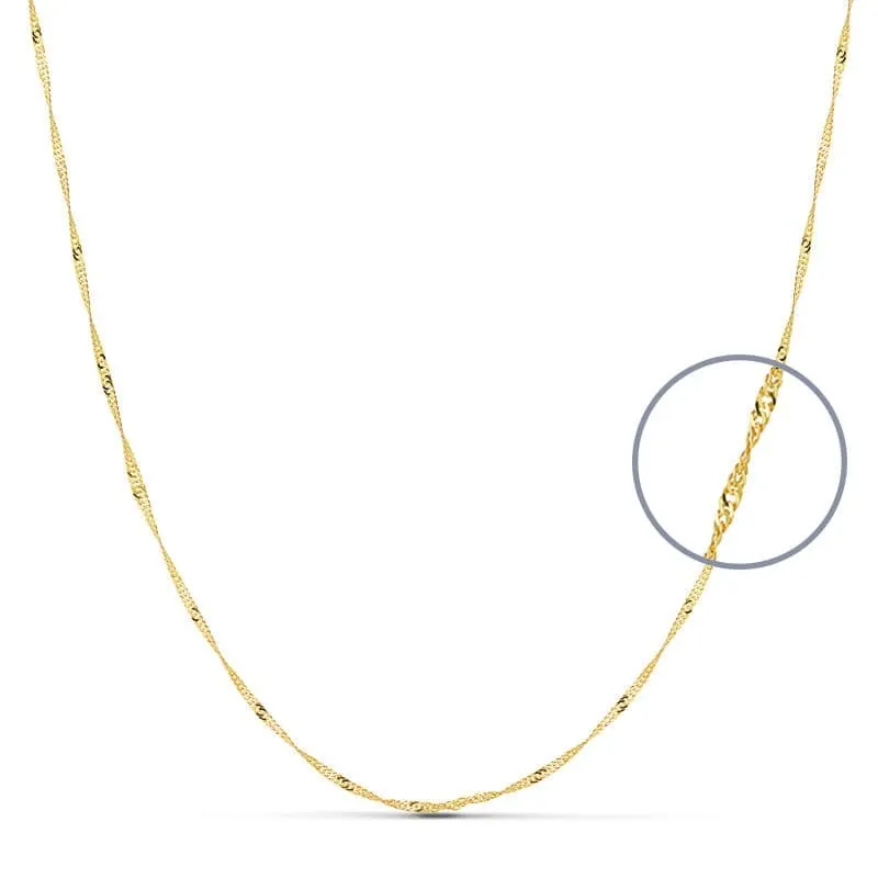 [11005640] Cadena Singapur Oro 18K 40cm