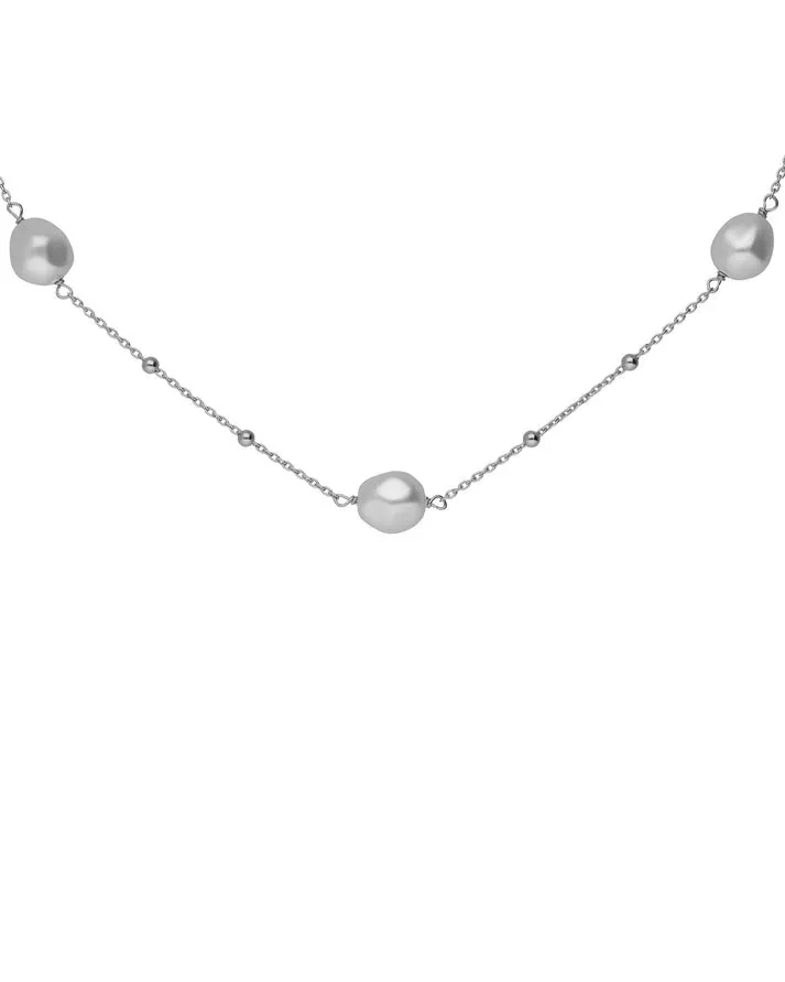 [A5565-00HG] Collar Sera Perlas Rodio