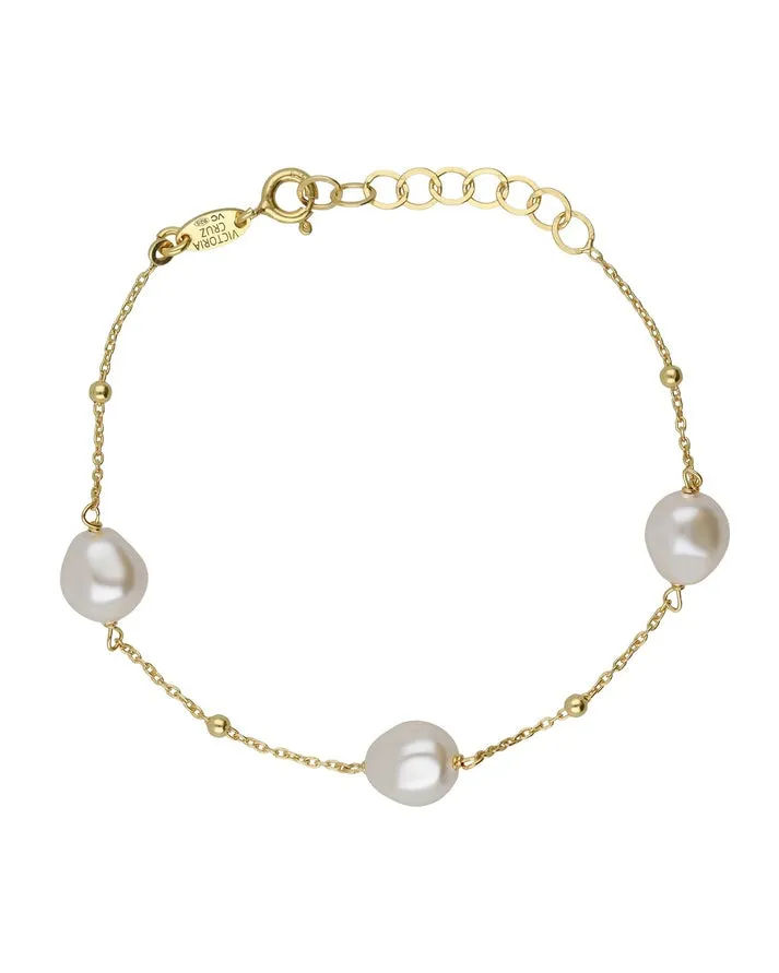 [A5567-00DP] Pulsera Sera Perla Chapada