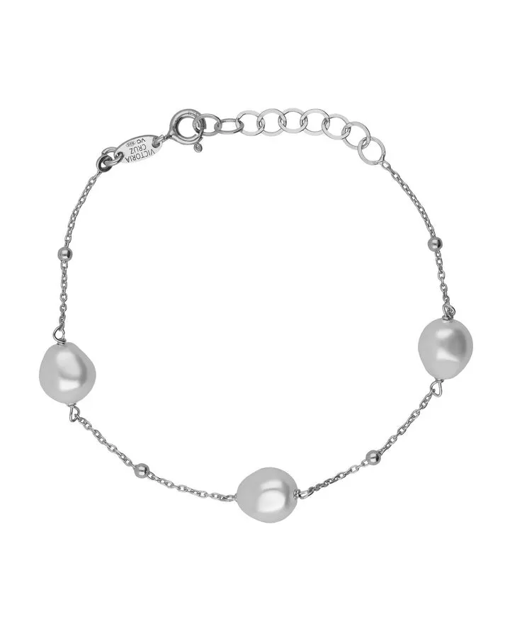 [A5567-00HP] Pulsera Sera Perlas Rodio