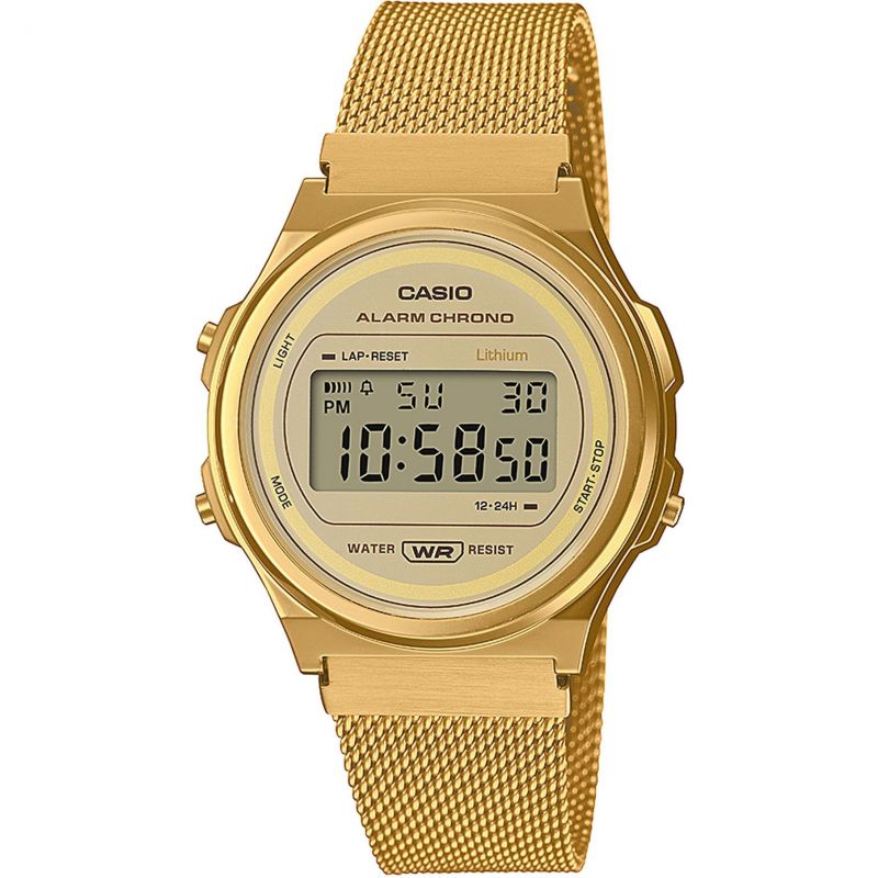 [A171WEMG-9AEF] Casio Round milanesa