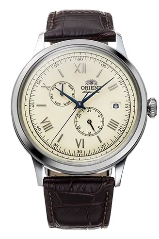 [RA-AK0702Y] Reloj Orient Beige y Marron Automatico