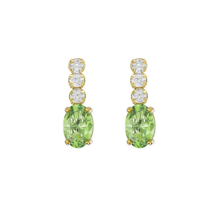Pendientes Bonjour Peridot Chapados