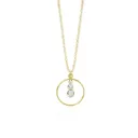 Collar Celeste Chapado