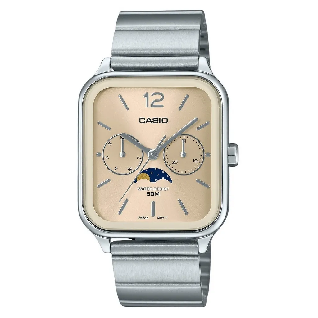 [MTP-M305D-9A] Reloj Casio beige