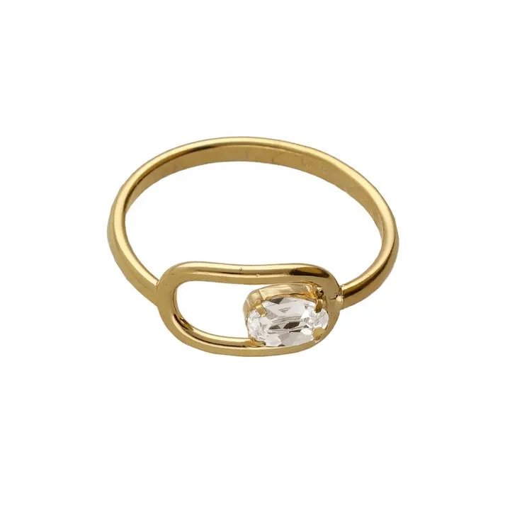 [A5301-07DA] Anillo Buenos Días Chapado