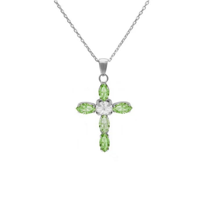 [A3726-14HG] Collar corto Aqua Cruz 