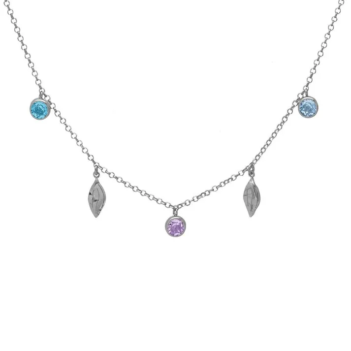 [A5267-MHG] Collar hoja Bom Dia