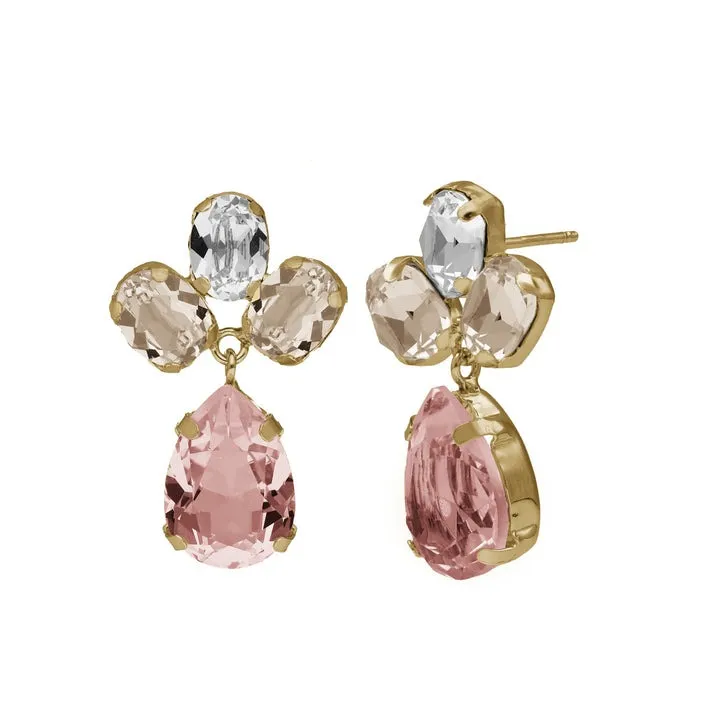 [A4281-52DT] Pendientes Blooming lagrima