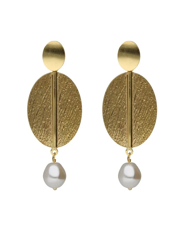 [A5568-00DT] Pendientes Sera oval