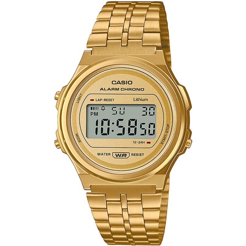[A171WEG-9AEF] Reloj Casio Round dorado