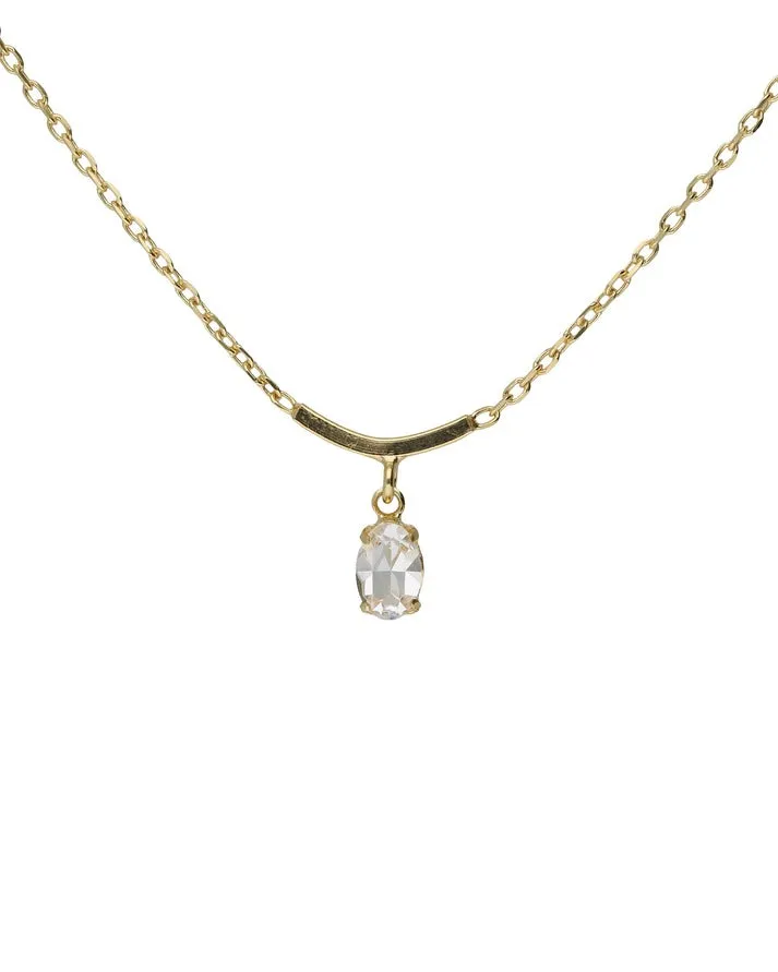 [A5527-07DG] Collar Lieve cristal