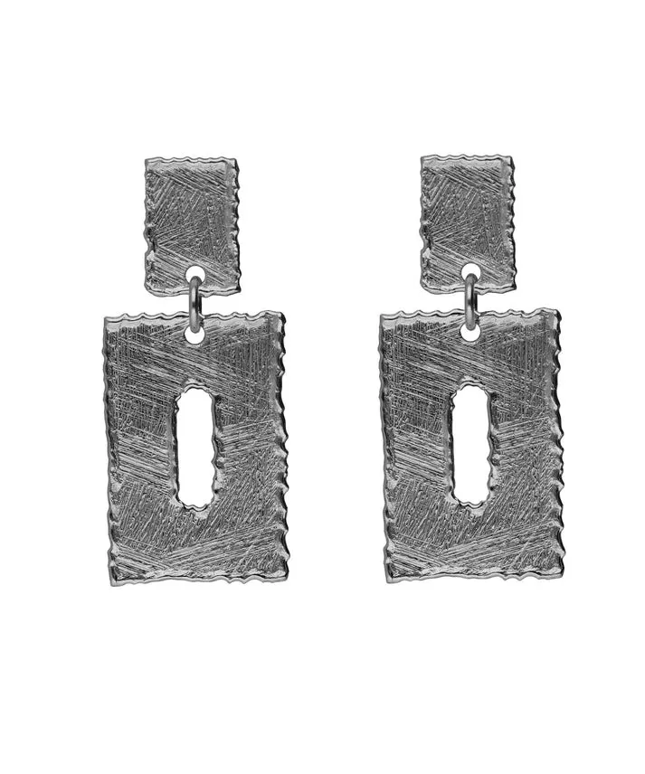 [A5581-HT] Pendientes Rectangulo Alaska