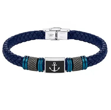 [MA1CAZ] Pulsera Micro Ancla azul